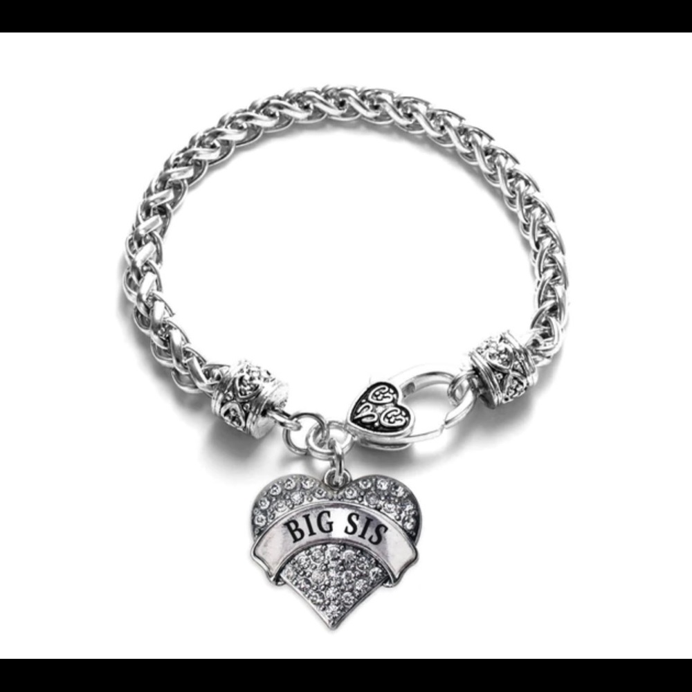 Inspired silver big sis Silver bracelet